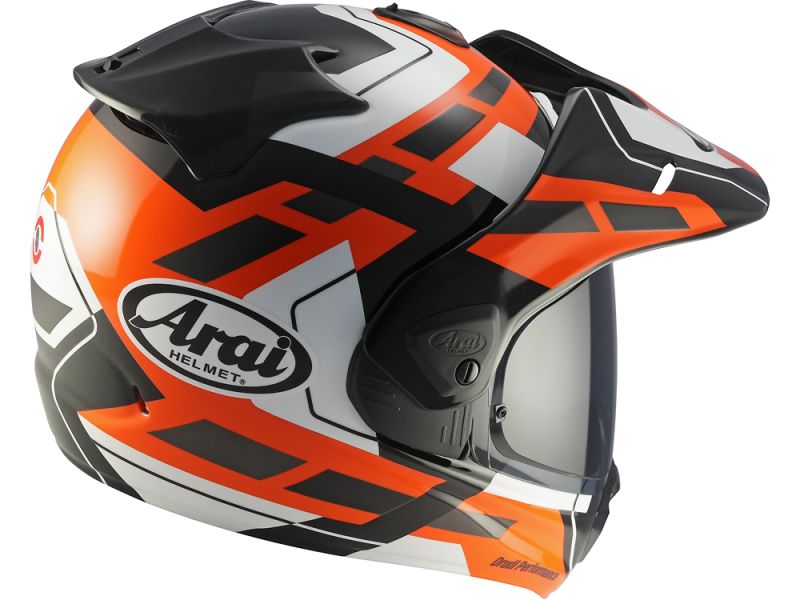Arai Tour-X5 Match Motorradhelm (Orange/Schwarz/Weiß)