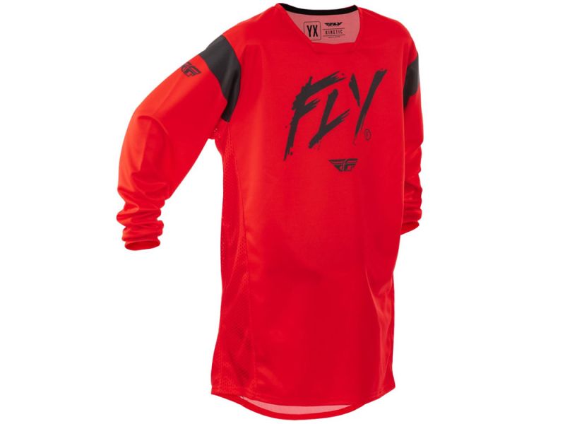 FLY Racing Kinetic Stoke Cross Jersey Jugendliche (rot / schwarz)
