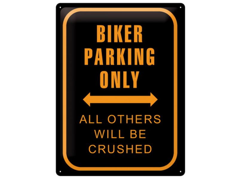 Nostalgic-Arts Cartello di latta Solo parcheggio (30x40 cm)