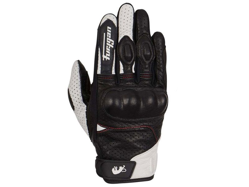 Furygan TD21 belüftete Motorradhandschuhe (schwarz / weiß / rot)