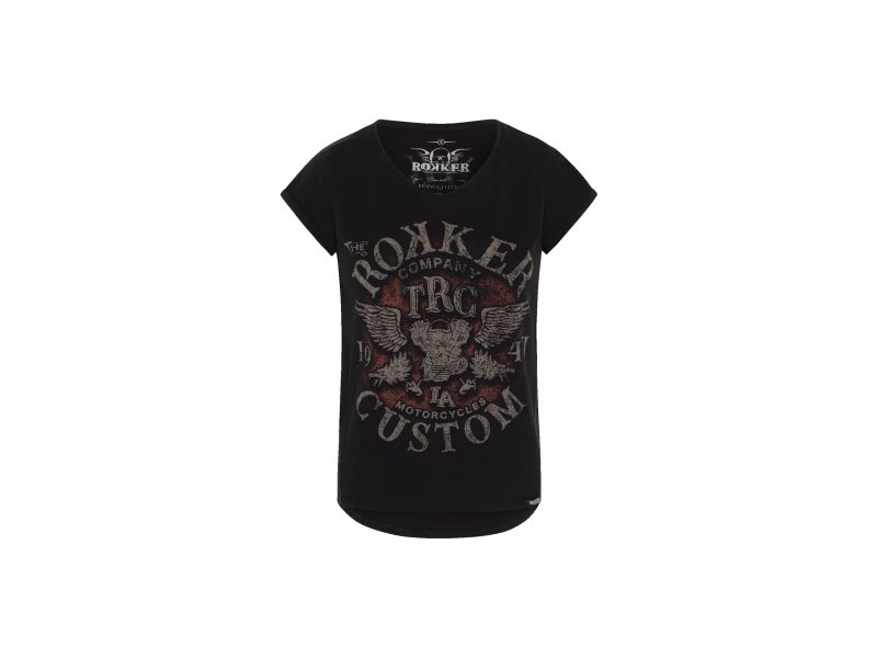 Rokker Custom T-Shirt Damen (schwarz)
