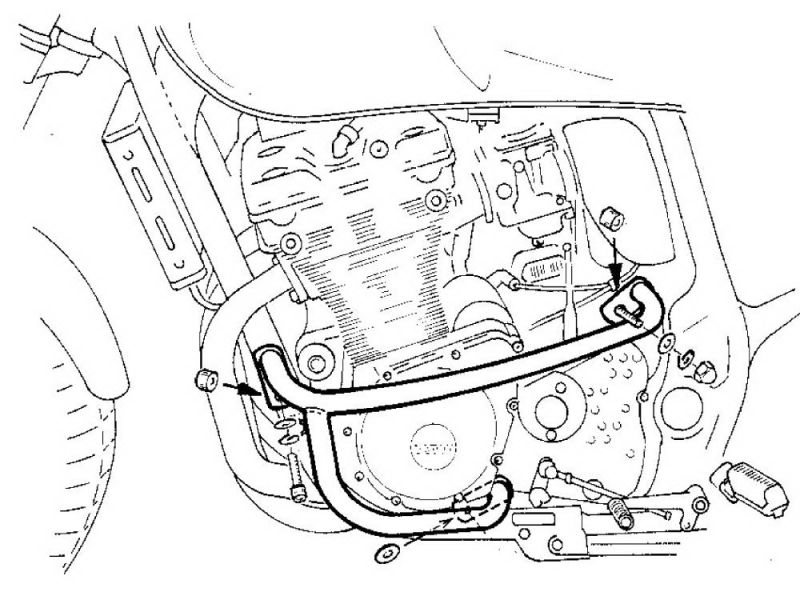 Hepco & Becker Barra di protezione Suzuki GSX 1200 / GSF 1200 / S Bandit (2001-2005)