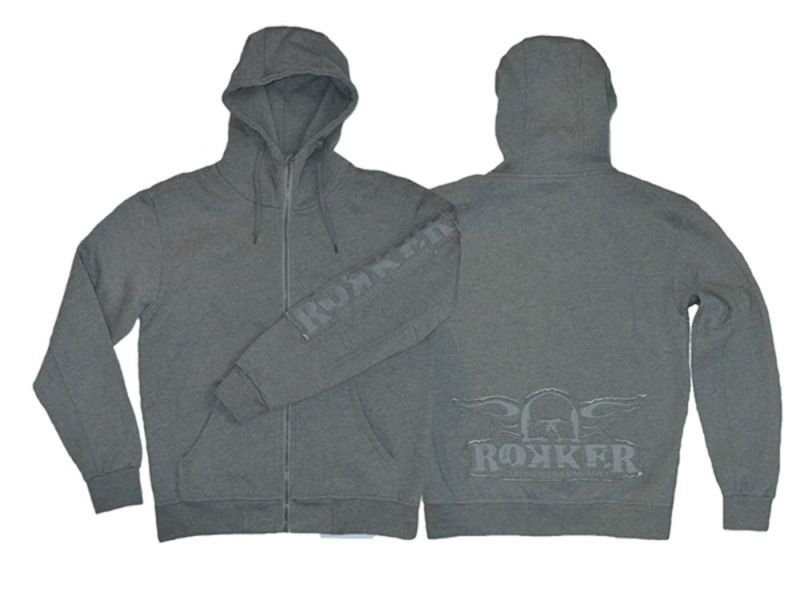 rokker Zip Hoodie (grigio)