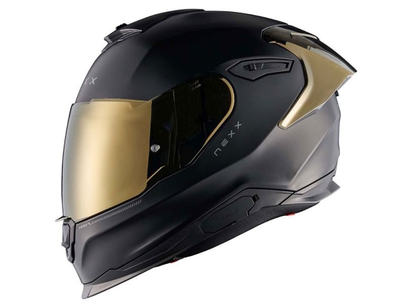 Nexx Y.100R Subsonic MT Motorrad Integralhelm (schwarz / gold)