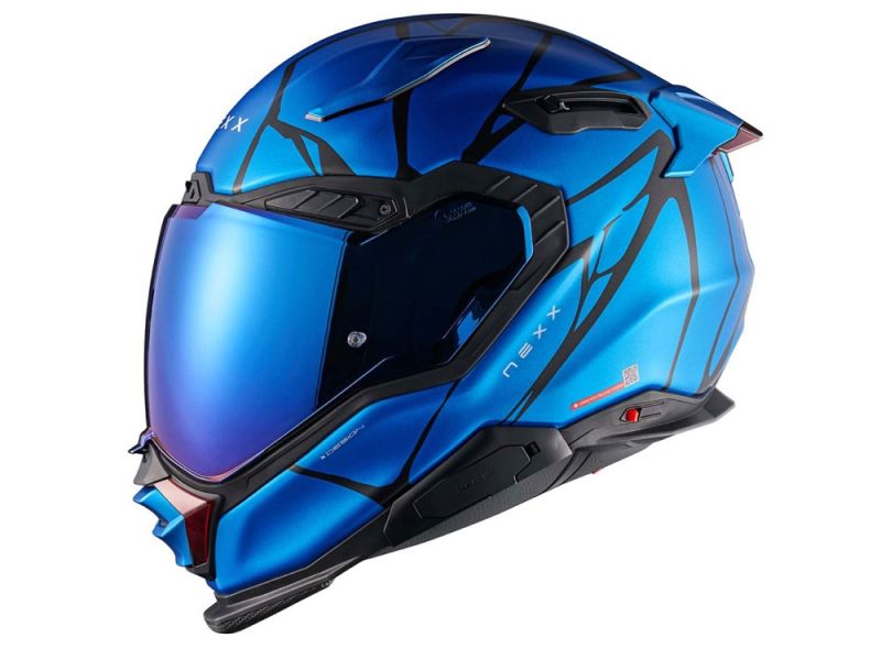 Nexx X.WST3 B-Side Sky Motorrad Integralhelm (blau)