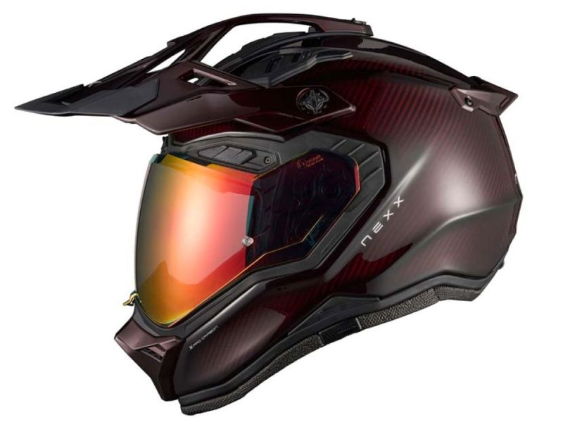 Nexx X.Rally Motorrad Integralhelm (carbon / rot)