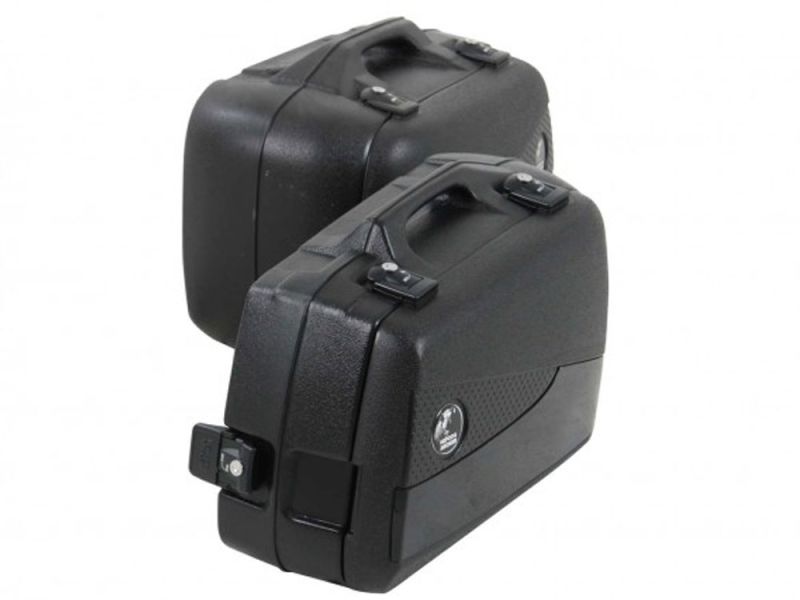 Hepco & Becker Set di borse laterali per moto Junior Flash 40 / 30 (nero)
