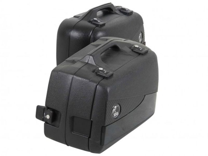 Hepco & Becker Set di borse laterali per moto Junior Flash 30 / 40 (nero)