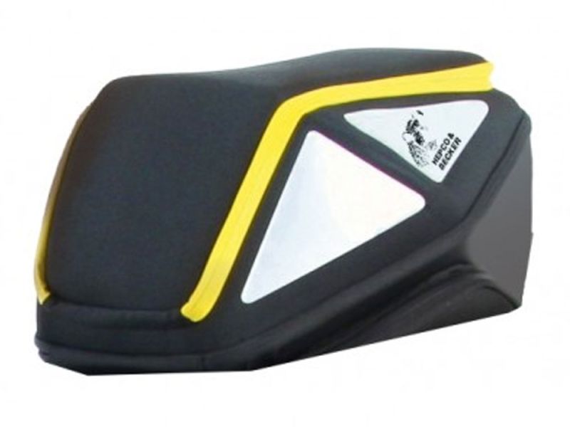 Hepco & Becker Borsa posteriore Royster con attacco alla cintura (nero / giallo)