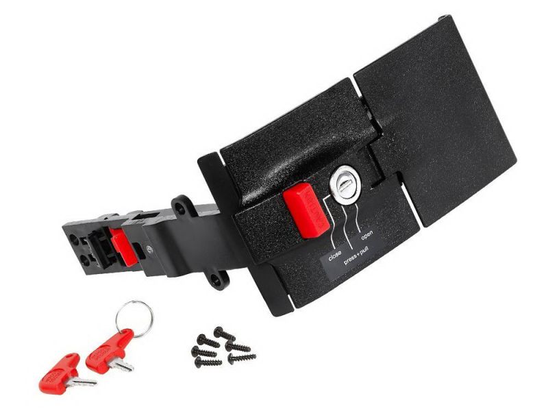 Hepco & Becker Journey TC 30 / 40 / 50 Serratura del coperchio del bauletto (versione con piastra di adattamento)