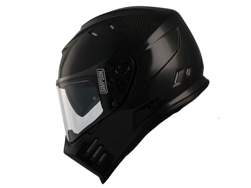 Simpson Venom Motorrad Integralhelm (schwarz / metall)