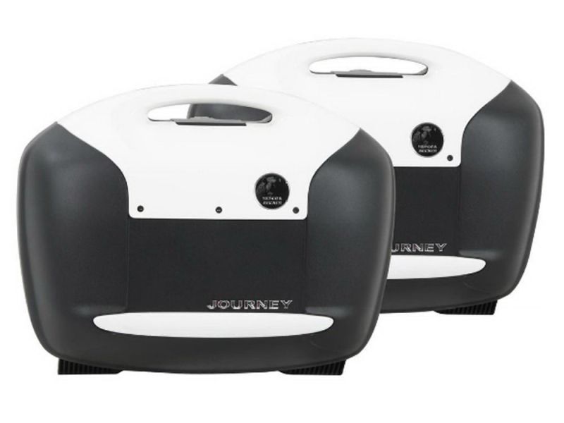 Hepco & Becker Set di borse laterali da moto Journey 42 (edizione bianca)