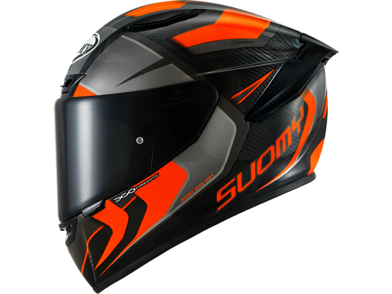 Casco integrale Suomy TX-Pro Carbon Advance (nero / carbonio / arancione)