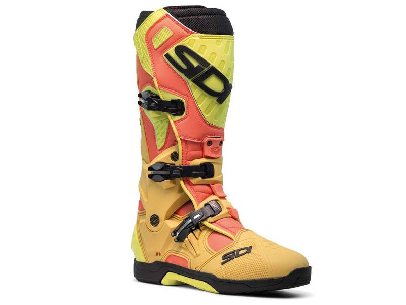 Sidi Crossair Motorradstiefel (gold / lime)