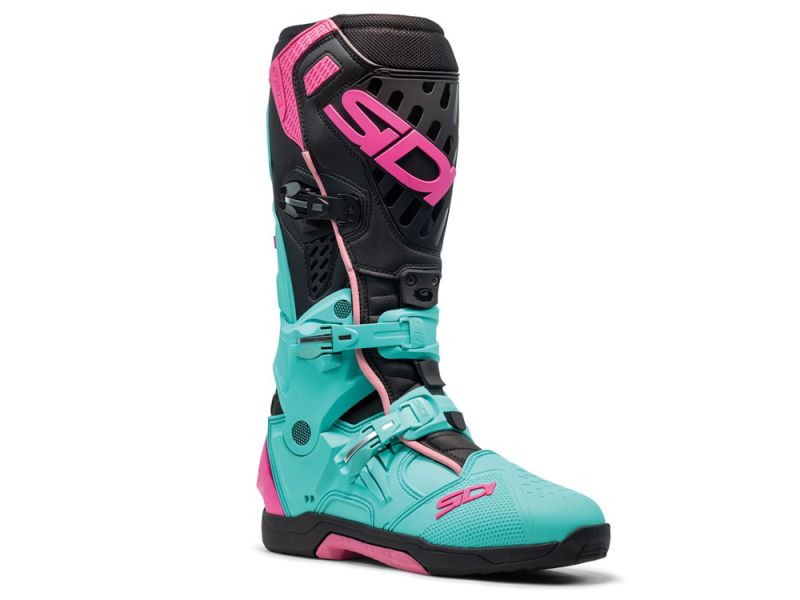 Sidi Crossair Motorradstiefel (minze / schwarz / pink)