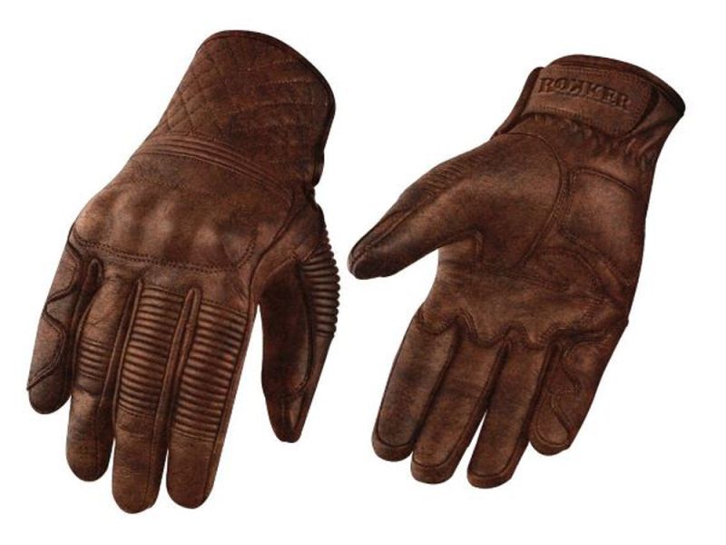 rokker Tucson Motorcycle Gloves (marrone)