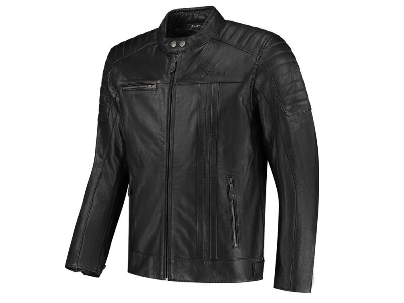 Rusty Stitches Cooper Motorradjacke Herren (schwarz)