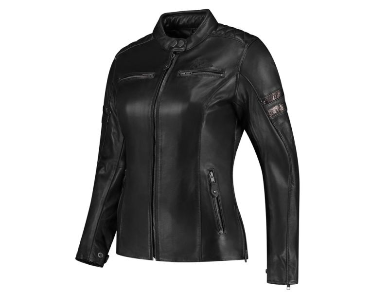 Rusty Stitches Joyce V2 Motorradjacke Damen (schwarz / glitter)