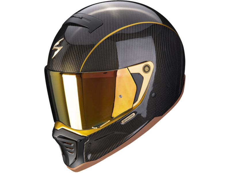 Scorpion Exo-HX1 Carbon SE Casco integrale solido (nero / carbonio / oro)