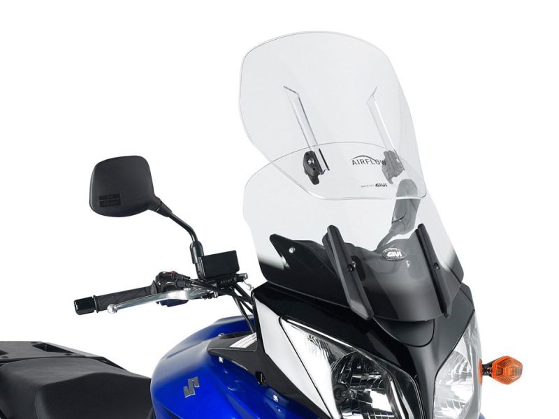 GIVI Parabrezza AirFlow regolabile Suzuki DL 650 V-Strom (2004-2011) DL 1000 V-Strom (2002-2009) Kawasaki KLV 1000 (2004-2008)