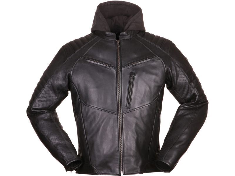 Modeka Bad Eddie Motorrad Lederjacke Herren (schwarz)