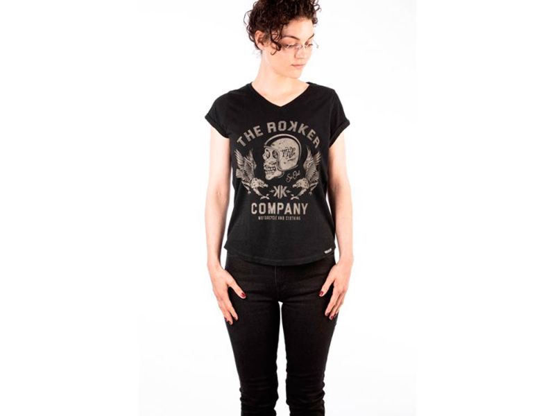 rokker Eagle Maglietta nera da donna
