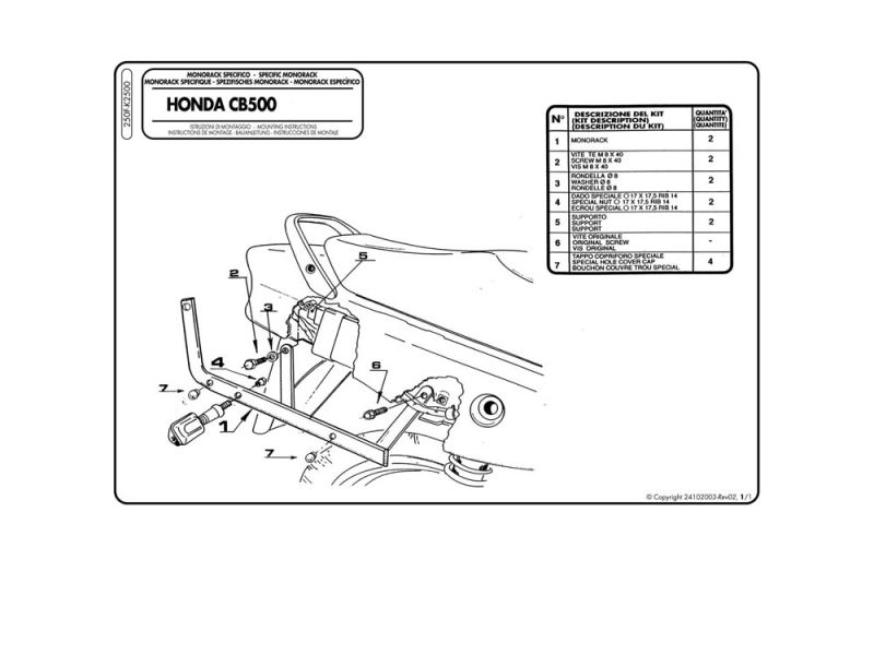 Hepco & Becker Barra di protezione Honda CBX 1000 (1978-1979)