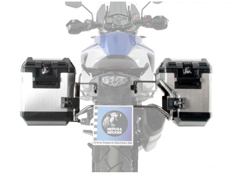 Hepco & Becker Xplorer Cutout Motorcycle Side Pannier Set with Rack BMW F700GS (black)