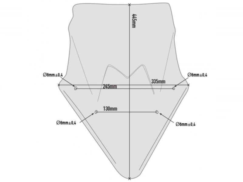 GIVI Parabrezza Kawasaki Ninja 650 (2017- | colorato)