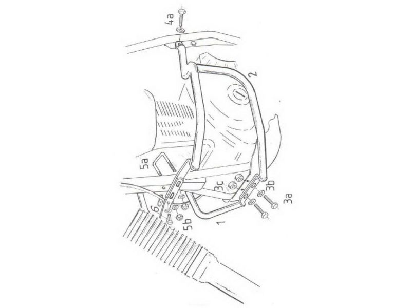 Hepco & Becker Barra antiurto Suzuki DR 650 RS (nero 1990-)
