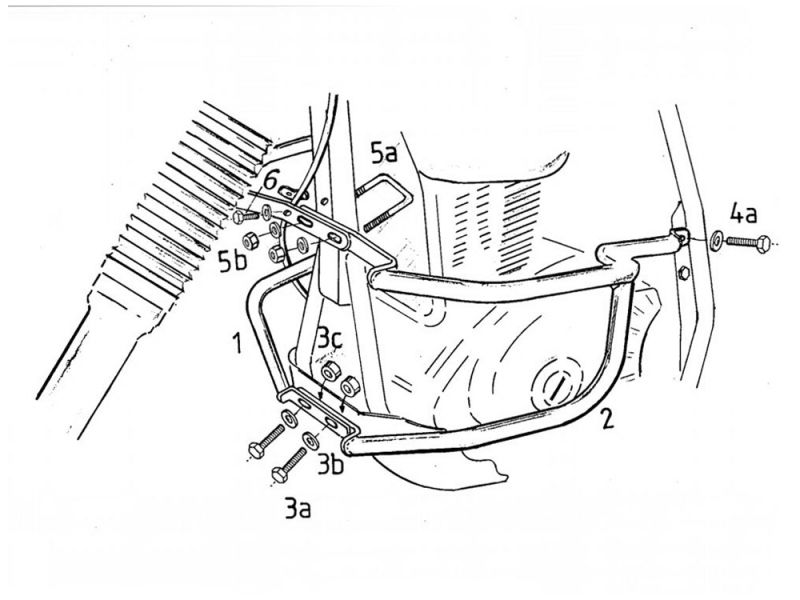 Hepco & Becker Barra di protezione Suzuki DR 650 R (1992-1994 nero)