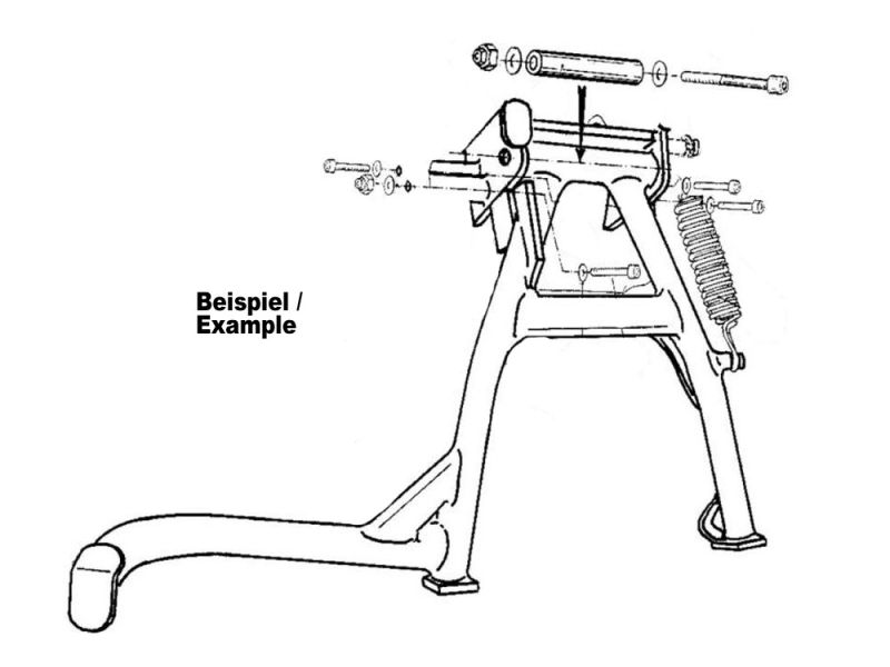 Hepco & Becker Main Stand BMW F800S / F800ST (black)