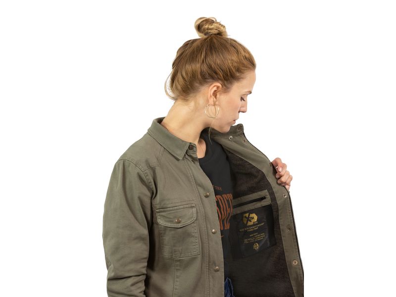 John Doe Motoshirt Shirt Donna (verde)