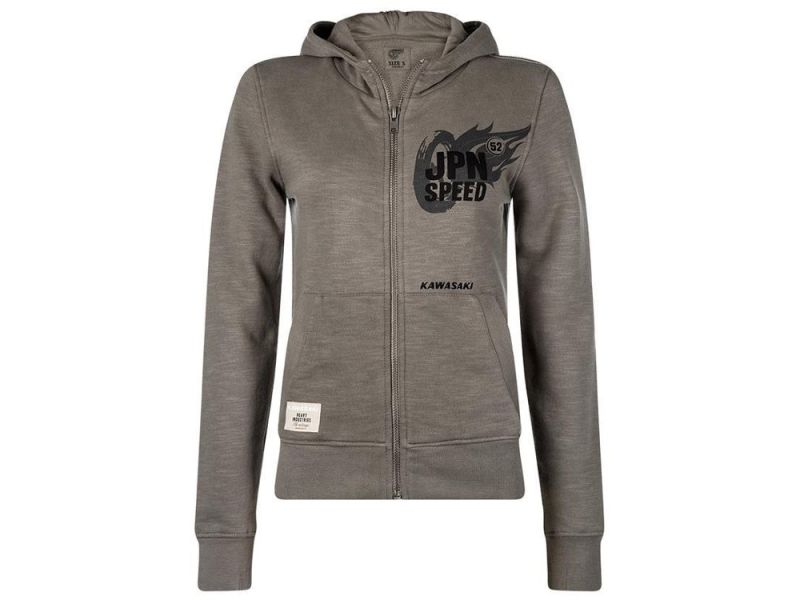Kawasaki JPN Speed Hoody Donna (grigio)