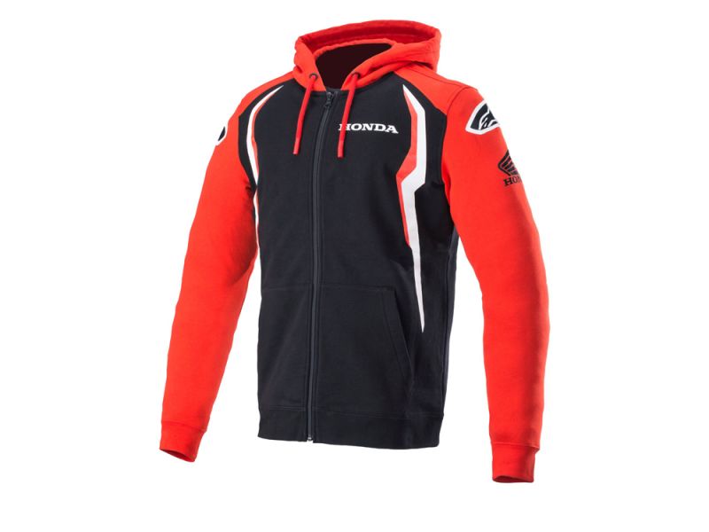Alpinestars Honda Zip Hoodie (rosso / nero)