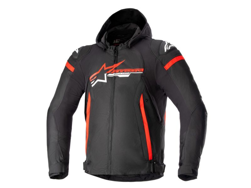 Alpinestars Zaca Giacca da moto impermeabile Uomo (nero / rosso / bianco)