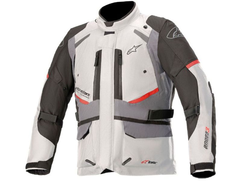 Alpinestars Andes V3 Drystar Motorcycle Jacket (bianco / grigio)