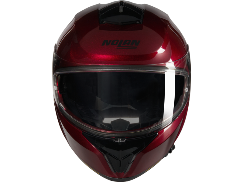 Nolan N80-8 N-Com Classico Nobile 321 Motorradhelm (Dunkelrot)