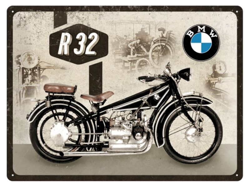 Nostalgic-Arts Cartello in metallo BMW R32 (30x40cm)