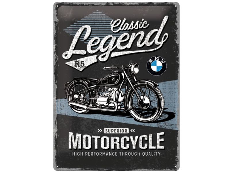Nostalgic-Arts Cartello in latta BMW Classic Legend (30x40cm)