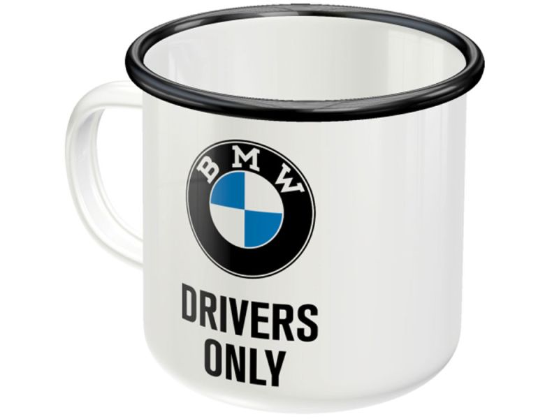 Nostalgic-Arts Tazza smaltata BMW Drivers Only