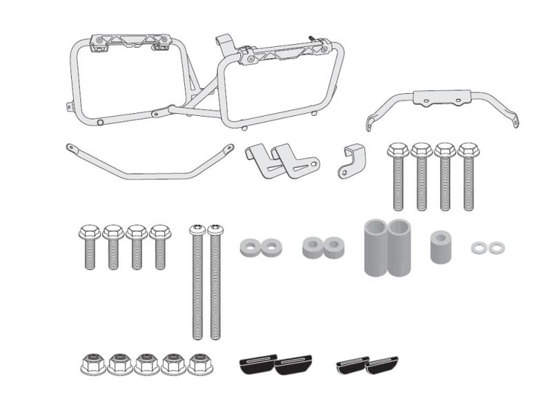GIVI Portapacchi Trekker Outback CAM Honda CRF 1000 L / LD Africa Twin (2016-)
