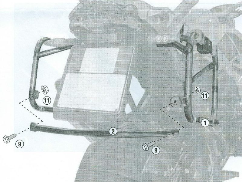 GIVI Portapacchi Trekker Outback CAM BMW R1200GS (2004-2012)