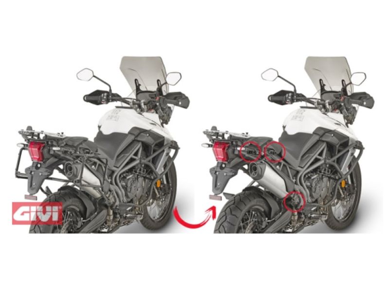 GIVI Portapacchi Monokey PLR (smontabile) Triumph Tiger 800 XC / XR (2018-)