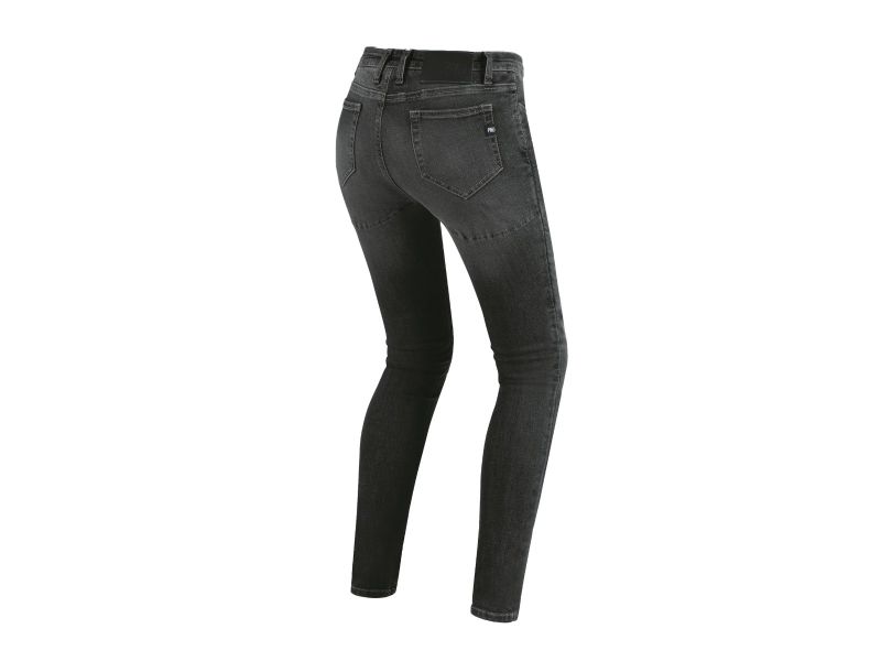 PMJ SKIN21 Jeans skinny da moto da donna (nero)
