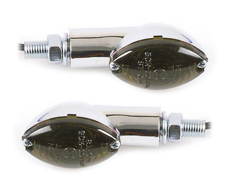 Shin Yo Set di indicatori di direzione corti Cateye (cromo | vetro colorato)