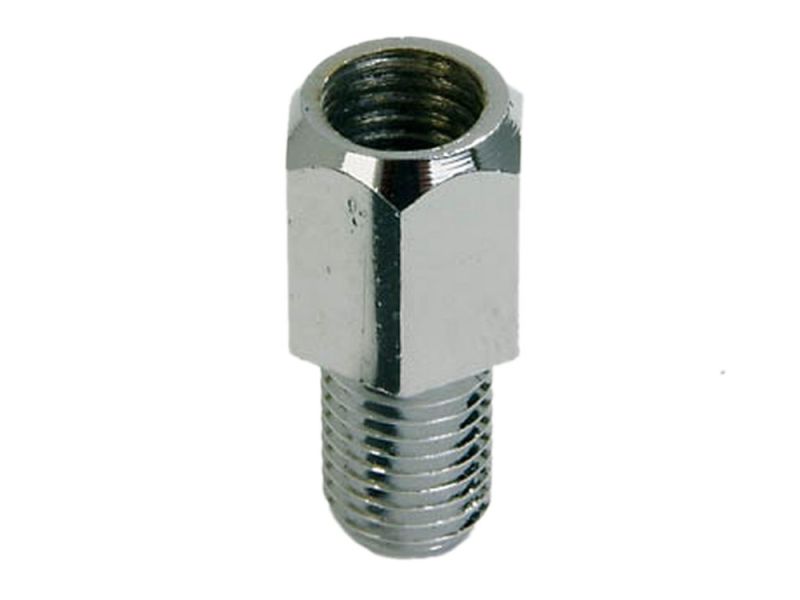 P&W Adattatore specchio M10 (foro filettatura destra) a M10 (bullone filettatura sinistra) cromo
