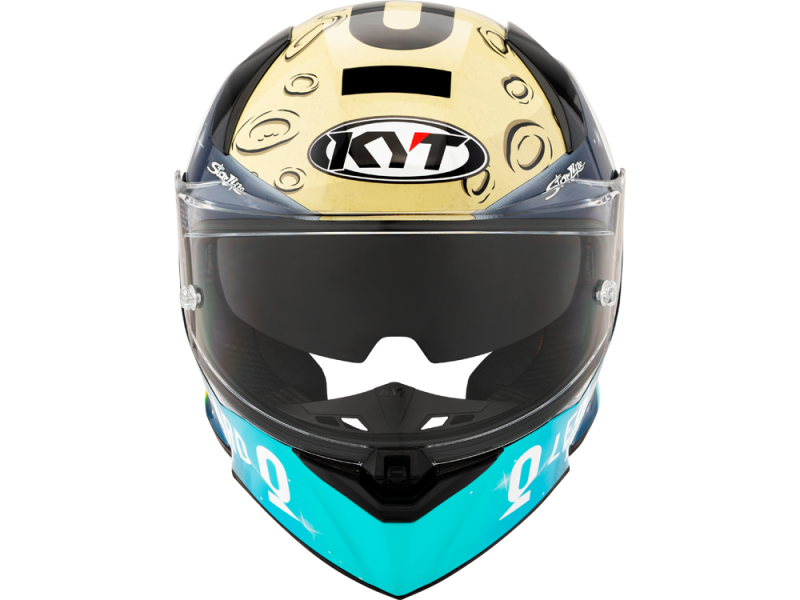 KYT R2R Max Foggia Mugello 2022 Replica Integralhelm (Schwarzmatt/Beige)