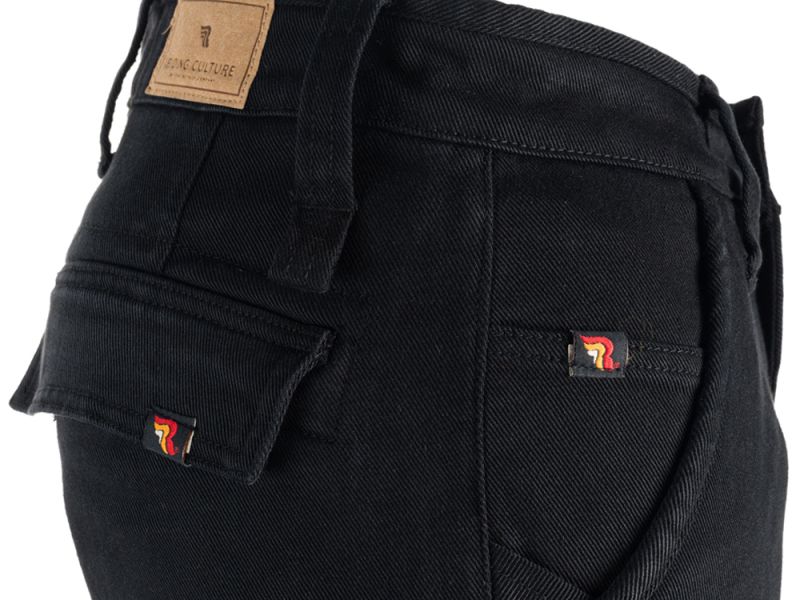 Riding Culture Nate Black Motorradjeans (Schwarz)