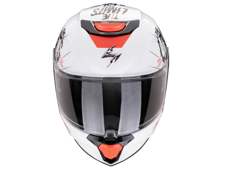 Scorpion EXO-JNR Air Boum Kinderhelm (Weiß/Schwarz)